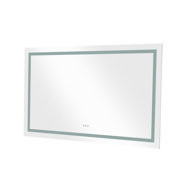 Orren Ellis 72 X 36 Inch LED Bathroom Mirror With Lights Lighted